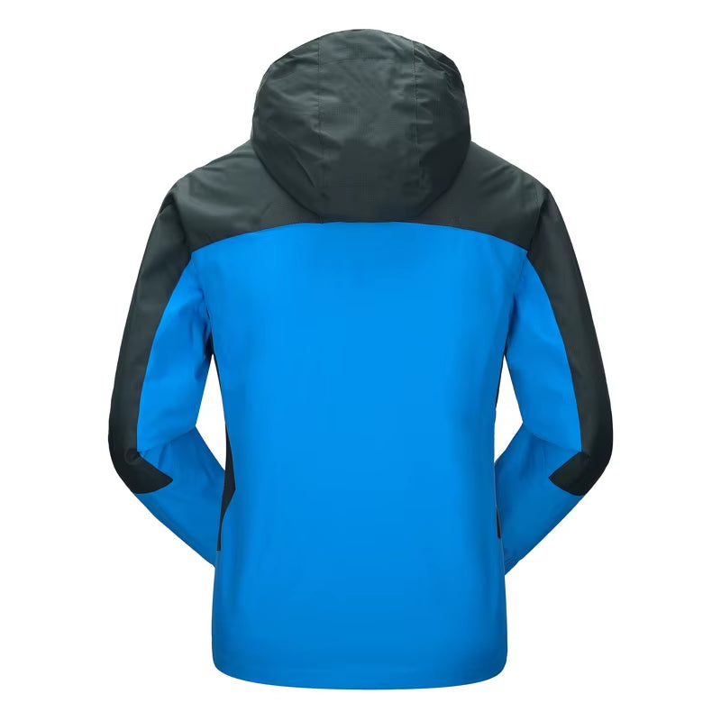 Camping Hiking Jacket Men Autumn Outdoor Sports Coats Climbing Trekking Windbreaker Travel Waterproof Jackets Black