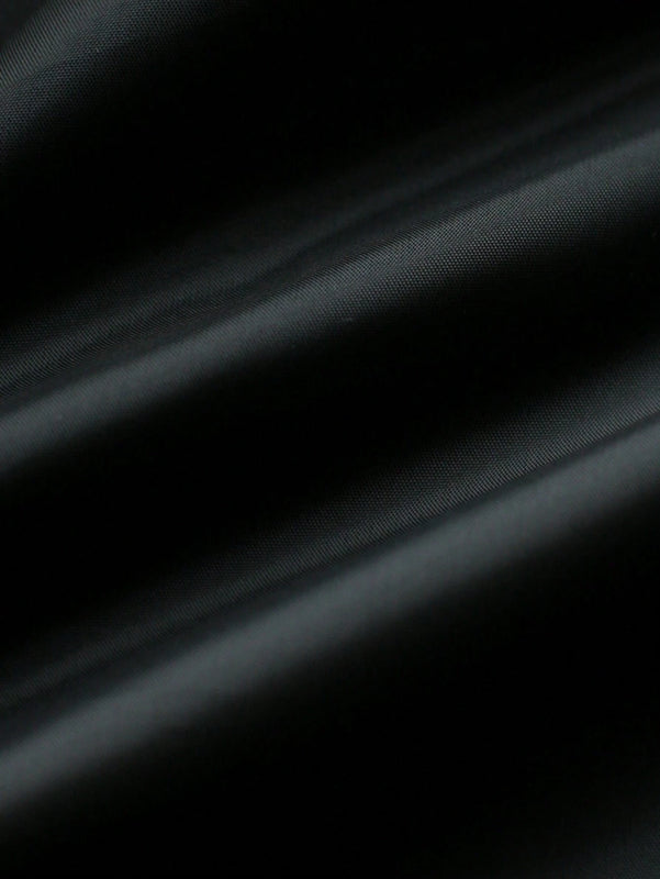 Manfinity Mode Men'S Solid Color Pocket & Button Front Long Sleeve Overcoat, Autumn Fall Clothes, Winter