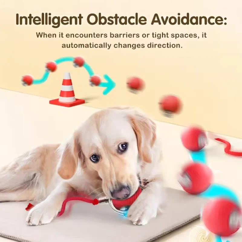 Intelligent interactive cat ball long-lasting and durable easy to clean intelligent obstacle avoidance pet cat and dog toys