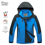 Camping Hiking Jacket Men Autumn Outdoor Sports Coats Climbing Trekking Windbreaker Travel Waterproof Jackets Black