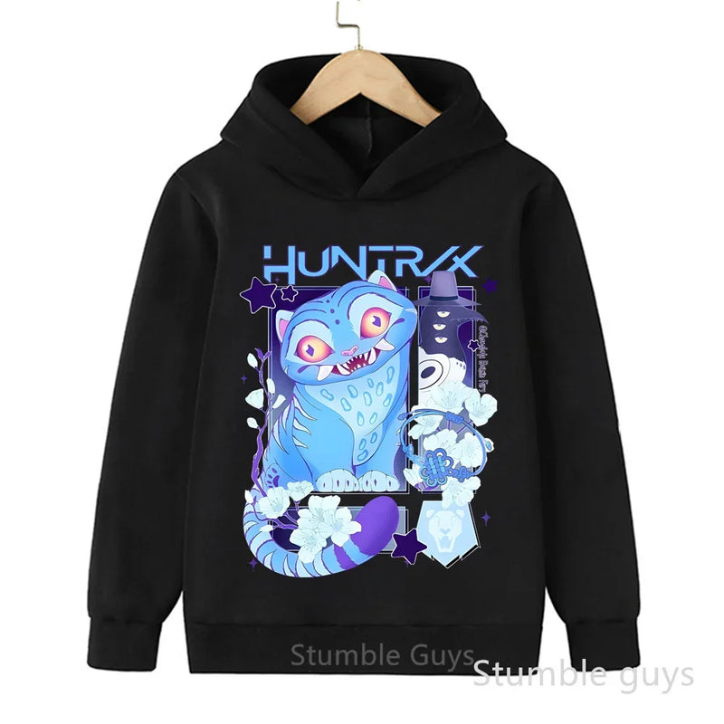 Kids Boys Girls Anime Clothes Kpop Demon Hunters Casual Fashion Warm Autumn Winter Sweatshirt Hoodie