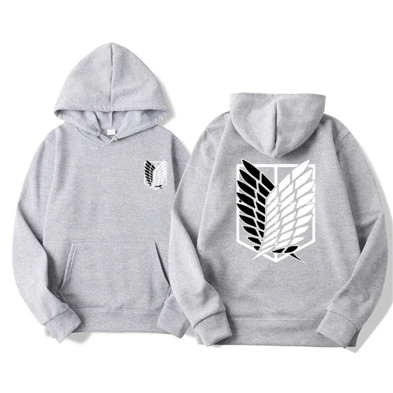 Attack on Titan Men's Hoodie Anime Hoodies Men and Women Streetwear Pullover Harajuku Shingeki No Kyojin Hoodies Sweatshirt