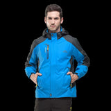 Camping Hiking Jacket Men Autumn Outdoor Sports Coats Climbing Trekking Windbreaker Travel Waterproof Jackets Black