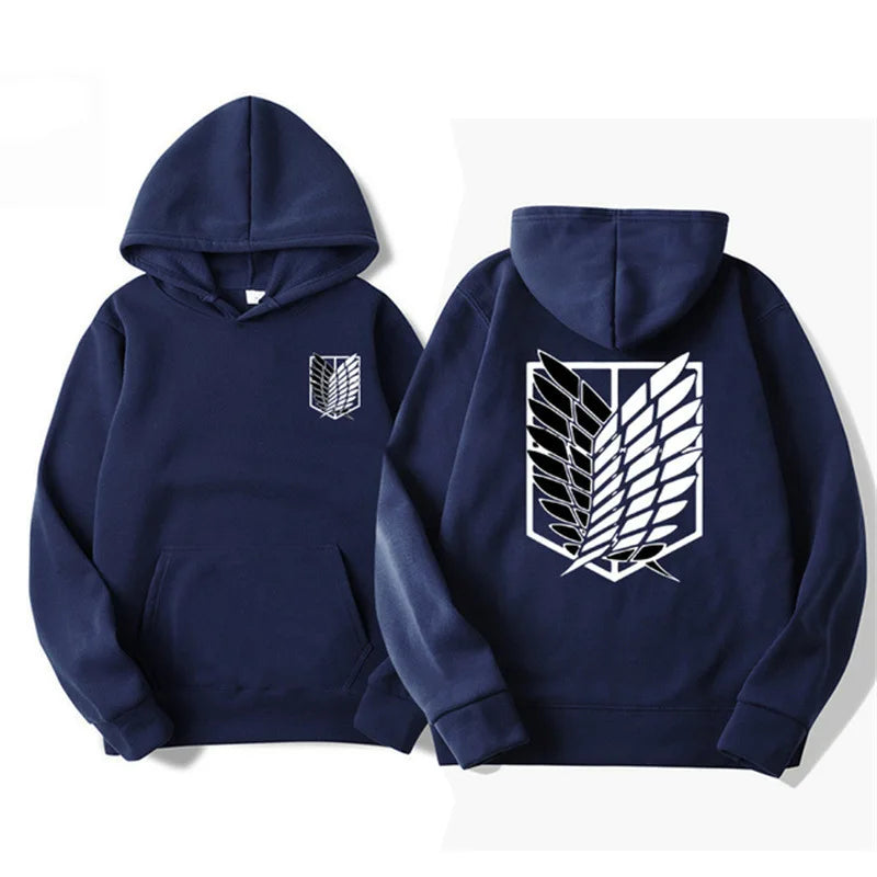 Attack on Titan Men's Hoodie Anime Hoodies Men and Women Streetwear Pullover Harajuku Shingeki No Kyojin Hoodies Sweatshirt