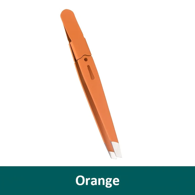 Puller Stainless   Eyebrow Tweezer Hairs  Steel Slanted Eye Brow  Clips Removal Makeup Tools  Colorful Hair Beauty Fine
