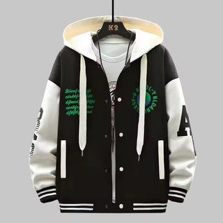 INS Hip Hop Men'S Hoodie Baseball Jacket Casual Slim Fit Unisex Uniform Bomber Coat 2023 Youth Students Bomber Jacket Couple