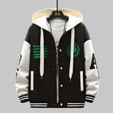 INS Hip Hop Men'S Hoodie Baseball Jacket Casual Slim Fit Unisex Uniform Bomber Coat 2023 Youth Students Bomber Jacket Couple