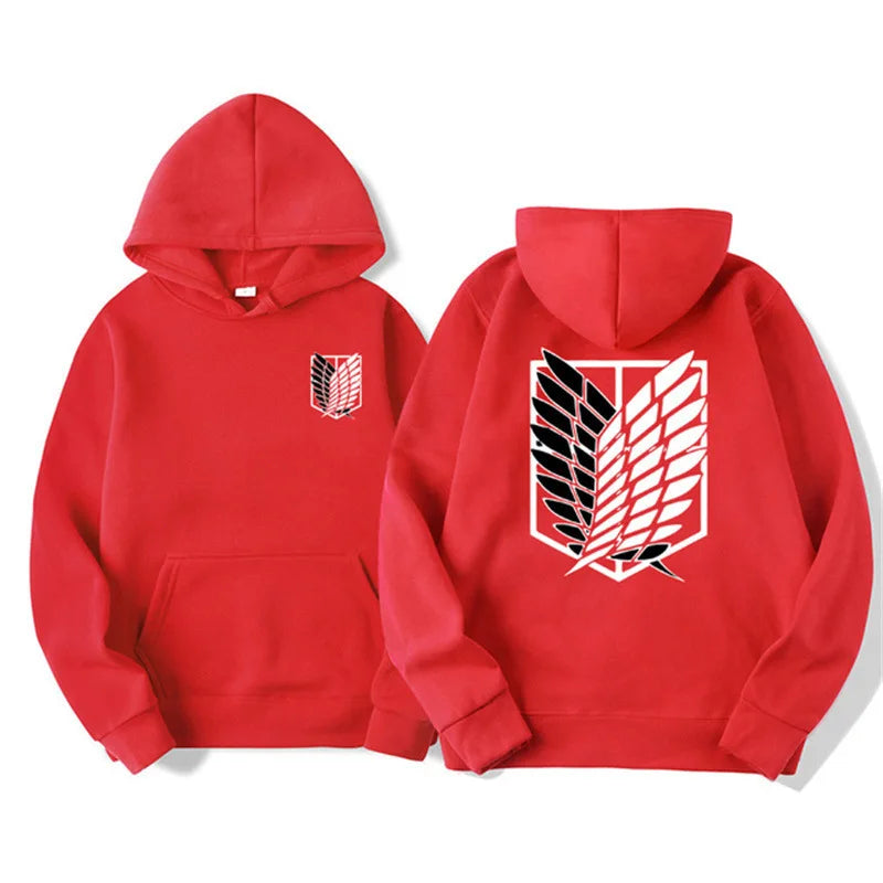 Attack on Titan Men's Hoodie Anime Hoodies Men and Women Streetwear Pullover Harajuku Shingeki No Kyojin Hoodies Sweatshirt
